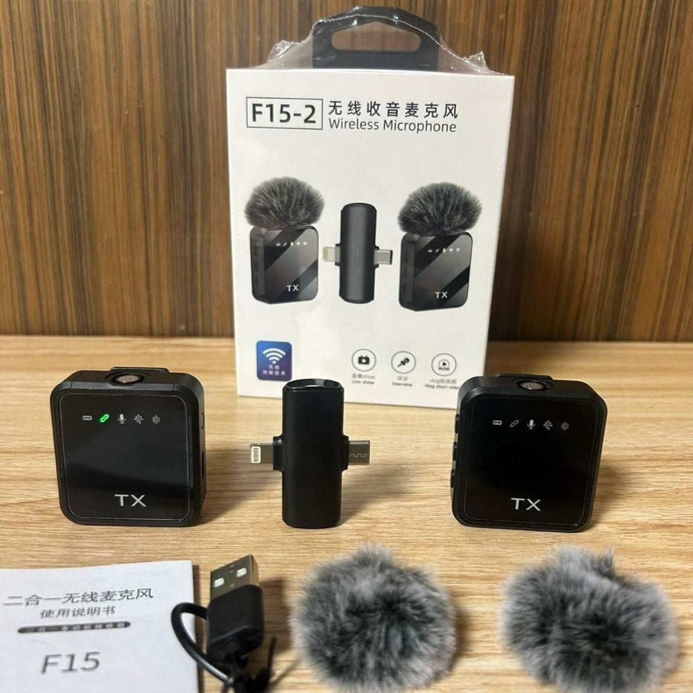 🎤 Micro-cravate Bluetooth Sans Fil – Qualité audio Pro