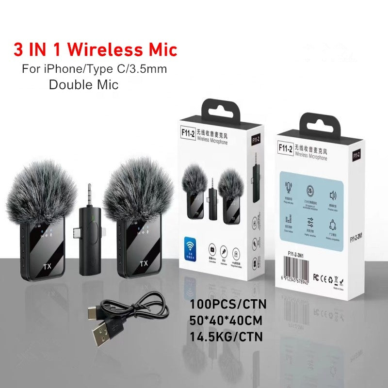 🎤 Micro-cravate Bluetooth Sans Fil – Qualité audio Pro