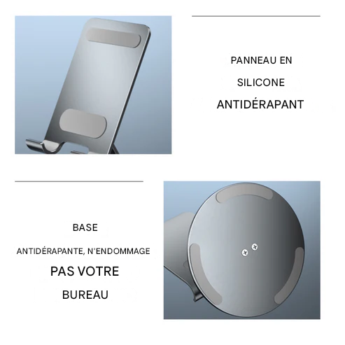 SUPPORT PLIABLE ROTATIF À 360° POUR TÉLÉPHONE PORTABLE ET TABLETTE