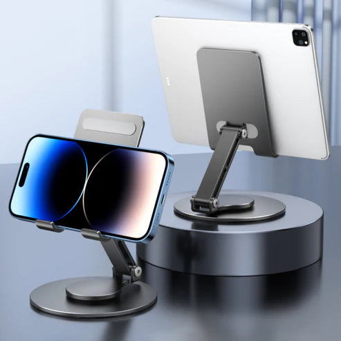 SUPPORT PLIABLE ROTATIF À 360° POUR TÉLÉPHONE PORTABLE ET TABLETTE