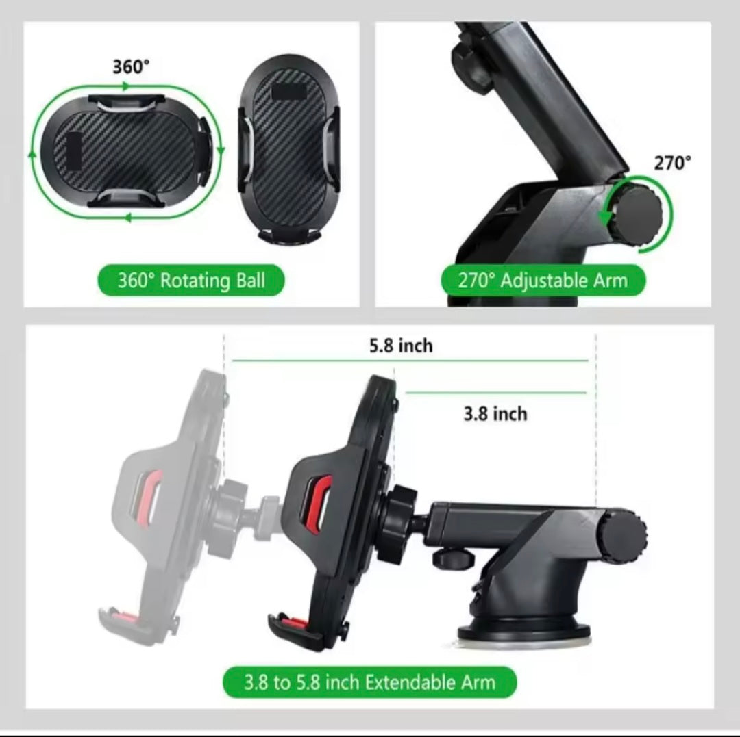 Support de Téléphone pour Voiture  – Sécurisé et Pratique